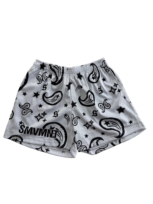 Galaxy Blanc Shorts